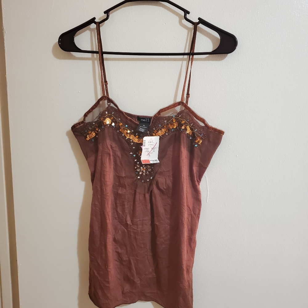 Sequin tank tank